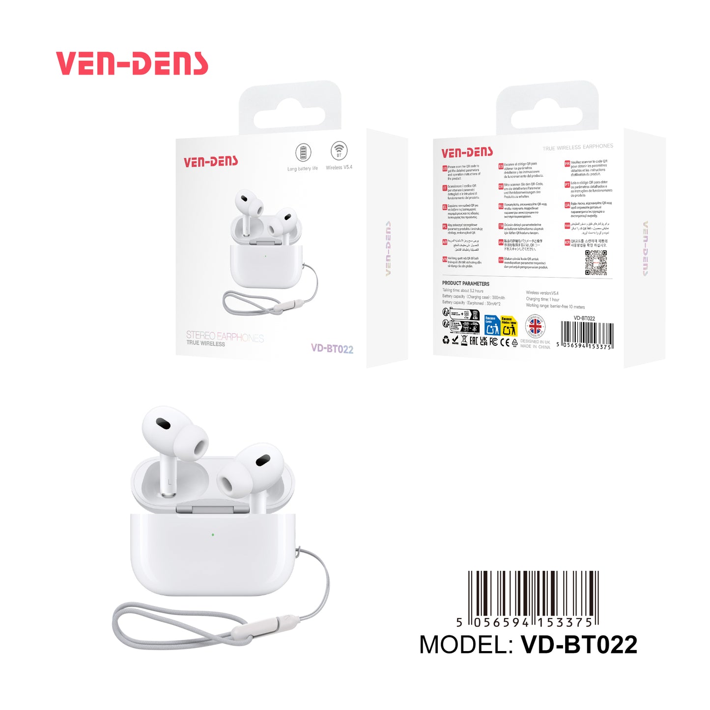 VEN-DENS VD-BT022 Earpods
