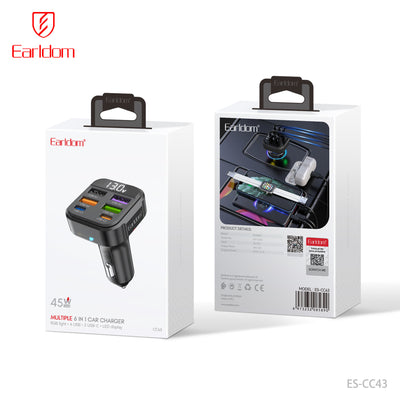 Earldom ES-CC43 6 Port Car Charger