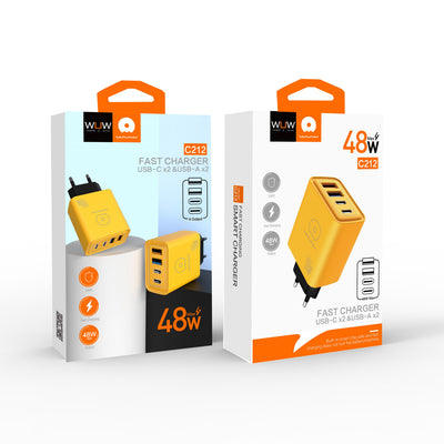 WUW-C212 48W 2USB+2Type-C Charger