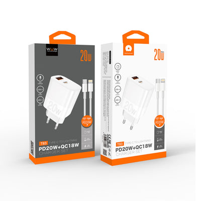 WUW-T83L 20W QC+PD Charger - iPhone