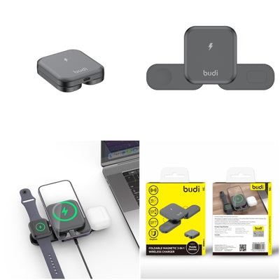 budi WL4500 3in1 Wireless Charger