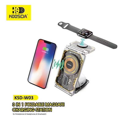 Koosda KSD-W03 3in1 Wireless Charger