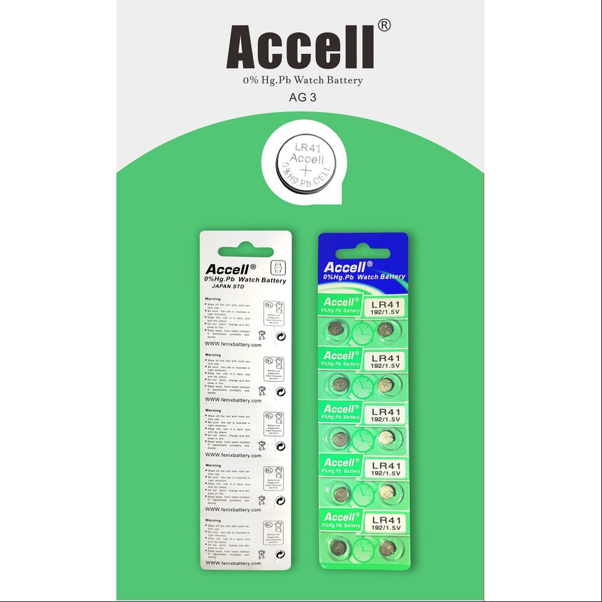 Accell AG3/LR41 Watch Battery