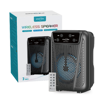 GTS-1803 Bluetooth 3" Speaker W/Remote
