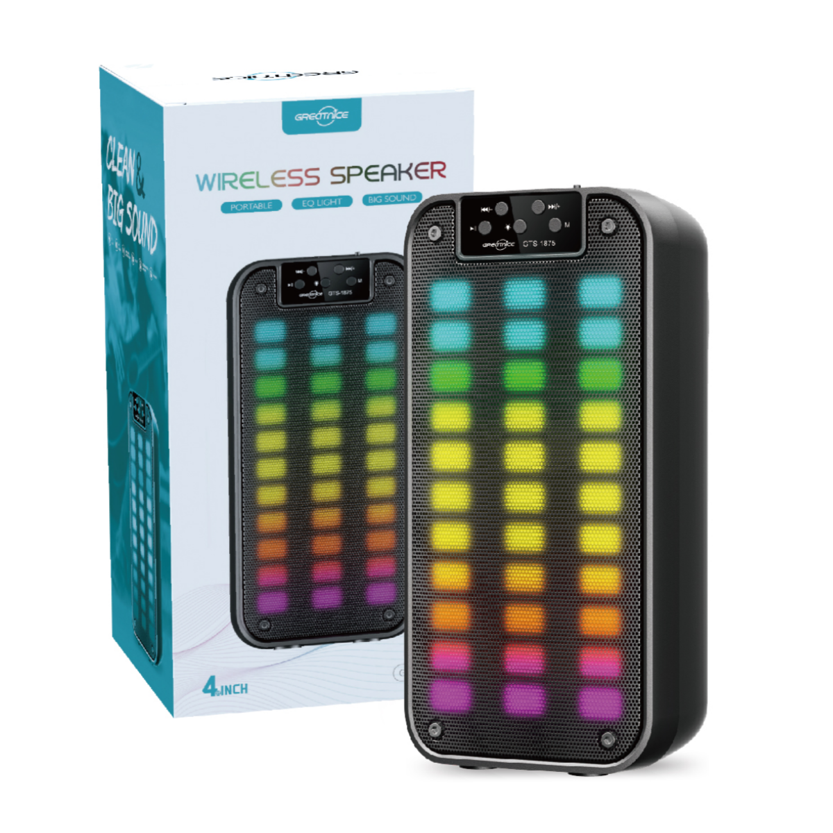 GTS-1875 Bluetooth 2*4" Speaker