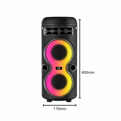 BT-2446 Bluetooth 4"x2 Speaker W/Microphone