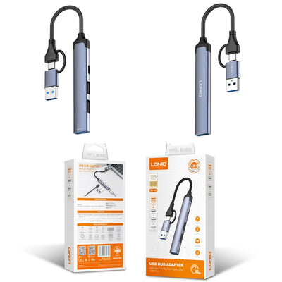 LDNIO DS-64C USB+Type-C to Type-C+3*USB HUB