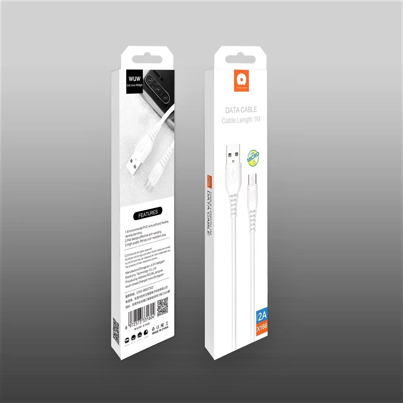 WUW-X166 2A iPhone 1M Cable