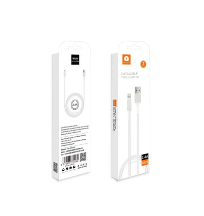 WUW-X128 2.4A iPhone 1M Cable (2 Pack)