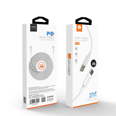 WUW-X188 27W 2M Type-C-IPhone Cable