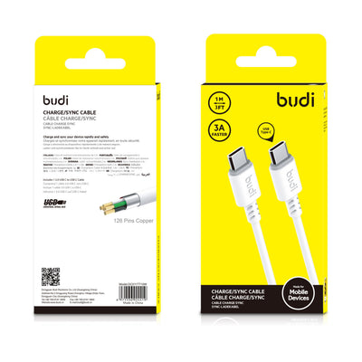 budi M8J011C 3A Type-C~Type-C Cable