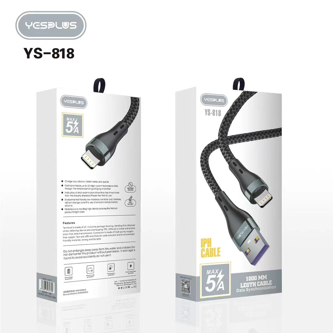 YESPLUS YS-818 5A iPhone Cable