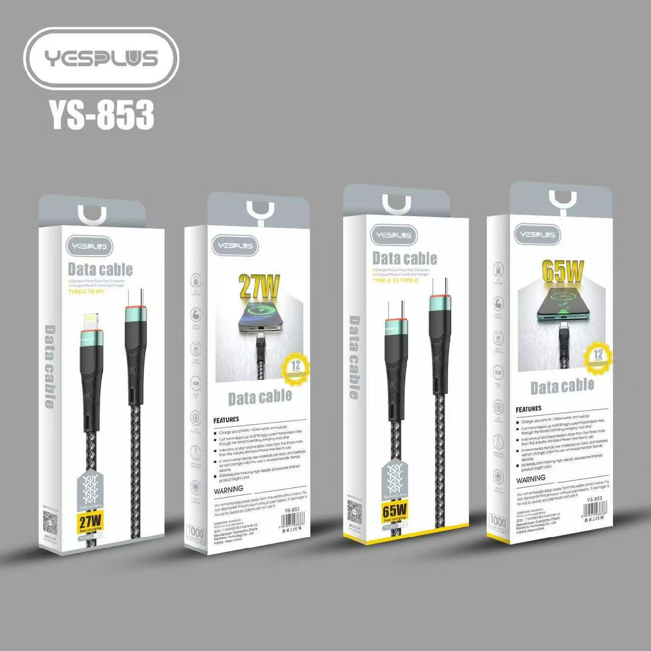 YESPLUS YS-845 2.4A iPhone Cable