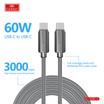 Earldom EC-194 C-C 60W 3M Cable