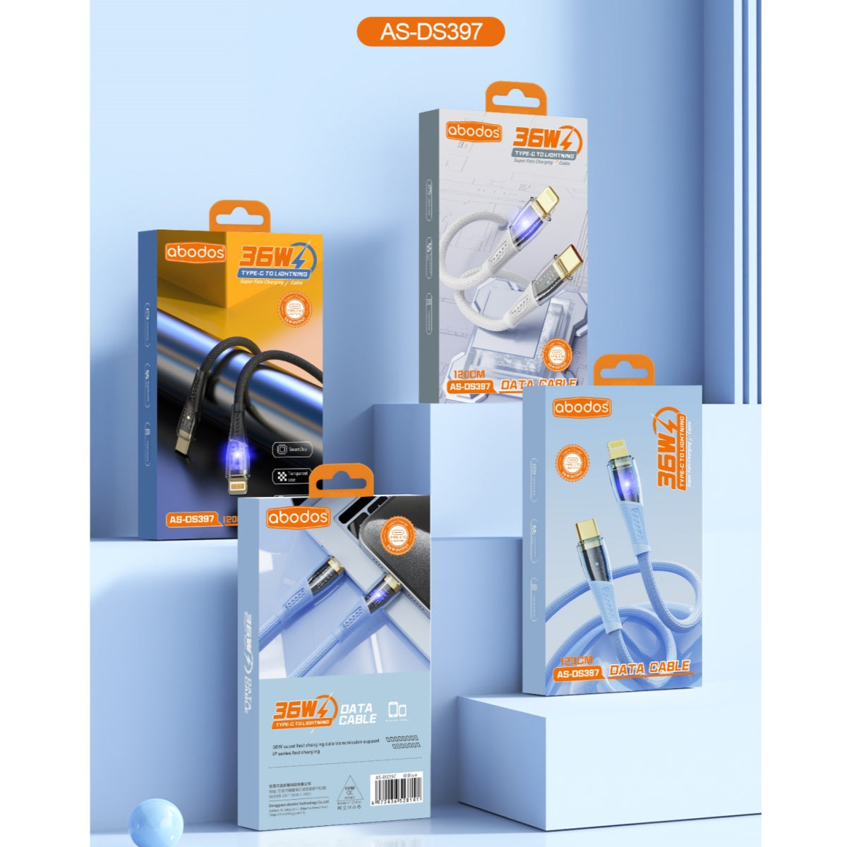 Abodos AS-DS397 36W Type-C ~ iPhone Cable