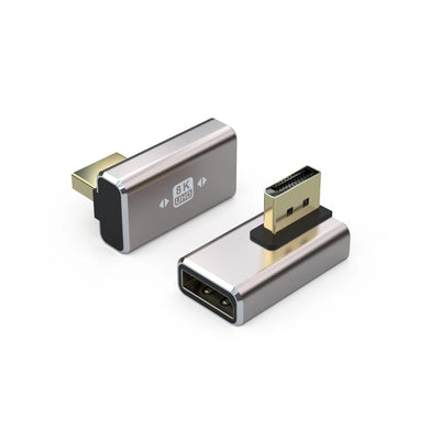 Display Port Male~Female 8K T-90" Adapter