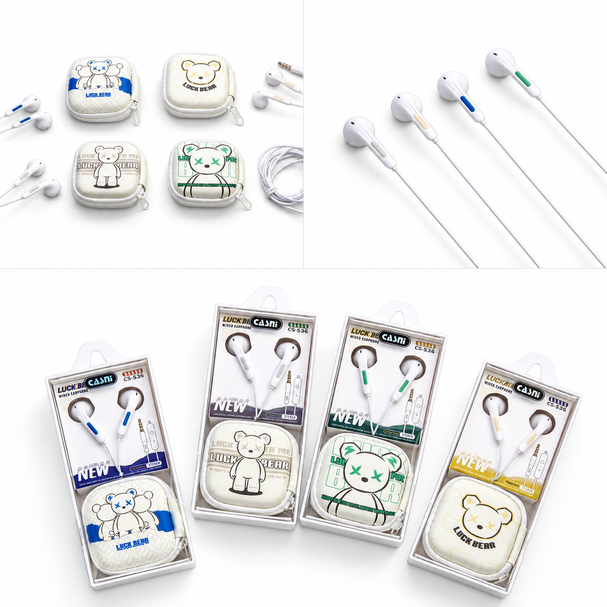 CS-536 Wired Earphones W/Case