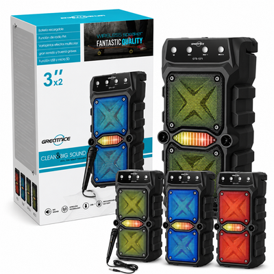 Greatnice GTS-1571 Bluetooth 2*3" Speaker W/Mic
