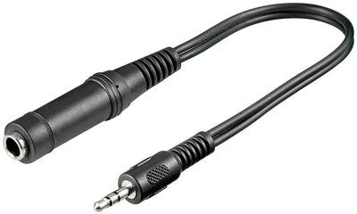 Goobay 3.5 mm Male to 6.35 mm Female Headphone Adapter
