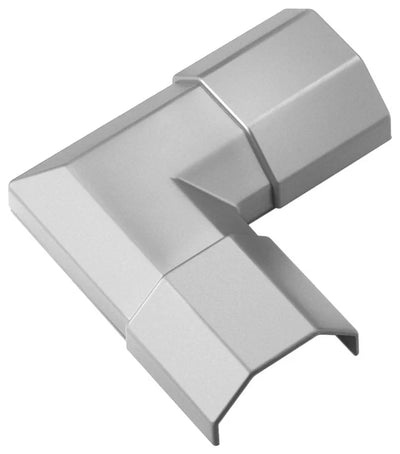 Goobay Cable Duct Corner Connection 33mm for Extending Cable Ducts - Silver
