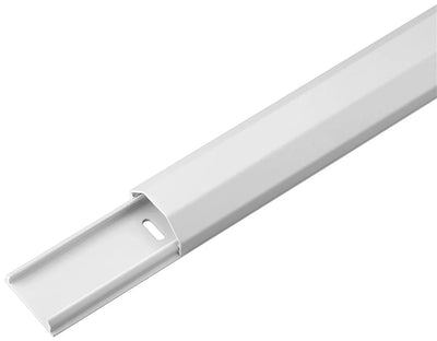 Goobay Half-Round Aluminium 33mm 1.1m Cable Duct - White