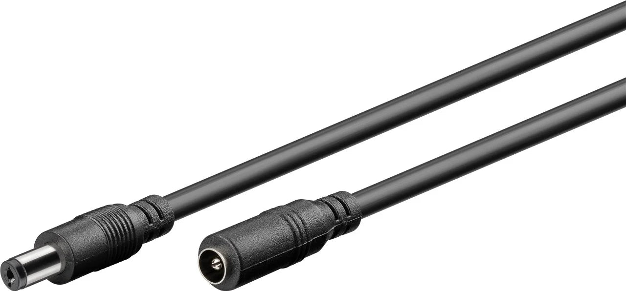Goobay DC Extension 3m Cable 5.5 x 2.1mm - Black