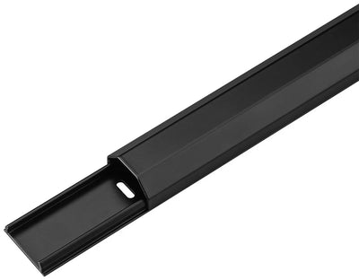 Goobay Half-Round Aluminium 33mm 1.1m Cable Duct - Black