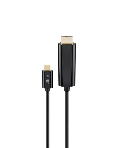 Goobay USB C To HDMI Adapter 1 8N Cable 4K 60 Hz Black - additional view