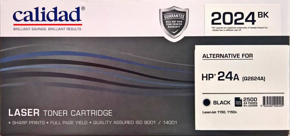 Calidad 2024-BK Black Toner alternative for HP 24A (Q2624A)