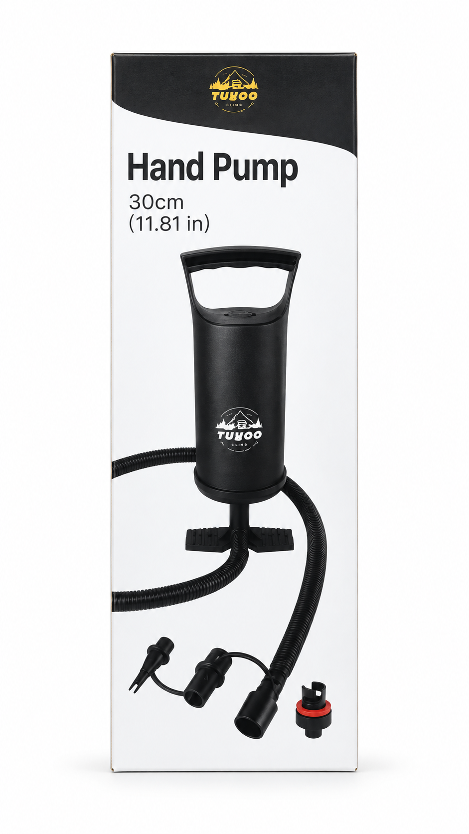 Hand Pump with Hose & Valve Attachments (30cm)
