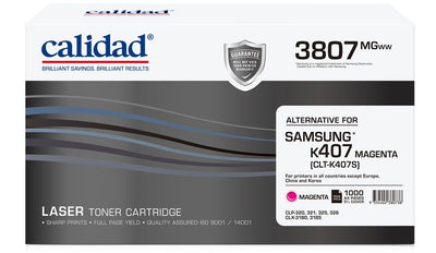 Calidad 3807-MGWW Magenta Toner alternative for SAMSUNG K407