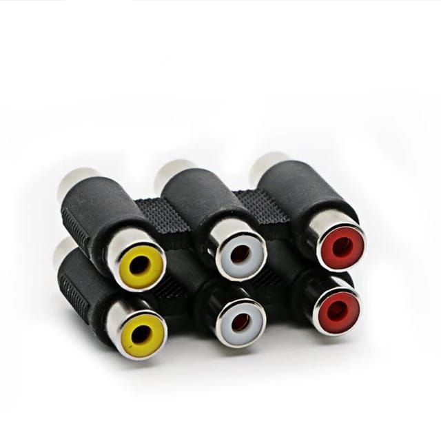 3XRCA(F) to 3XRCA(F) (2 Pack) Adapter