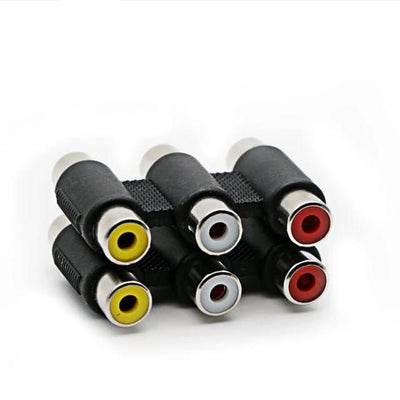 3XRCA(F) to 3XRCA(F) (2 Pack) Adapter