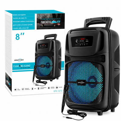 GTS-1672 Bluetooth 8" Speaker W/Mic