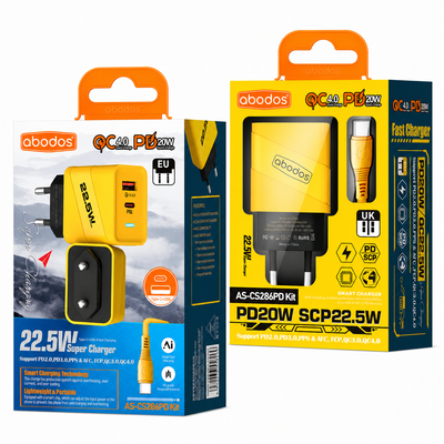Abodos AS-CS286 QC4.0+PD 22.5W - Type-C