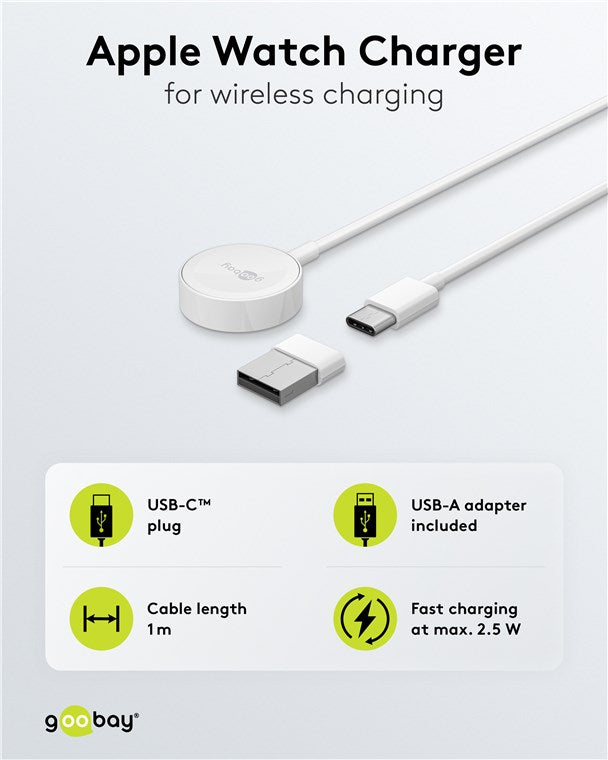 Goobay Wireless Charger For Apple Watch - additional view