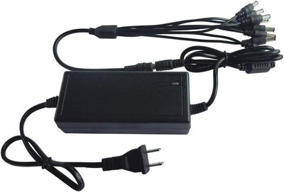12V CCTV camera power supply with 8-way splitter cable