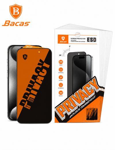 Bacas iPhone 15 Pro Privacy Screen Guard