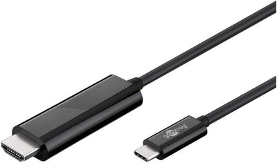 Goobay USB-C to HDMI Adapter 1.8n Cable (4k @ 60 Hz) - Black