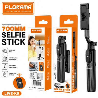 Plokama LIVE-K5 70cm Selfie Stick