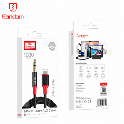 Earldom ET-AUX76L AUX to iPhone Cable