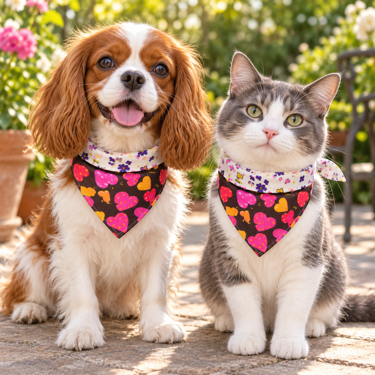 Double-Layer Pet Bandana - Black