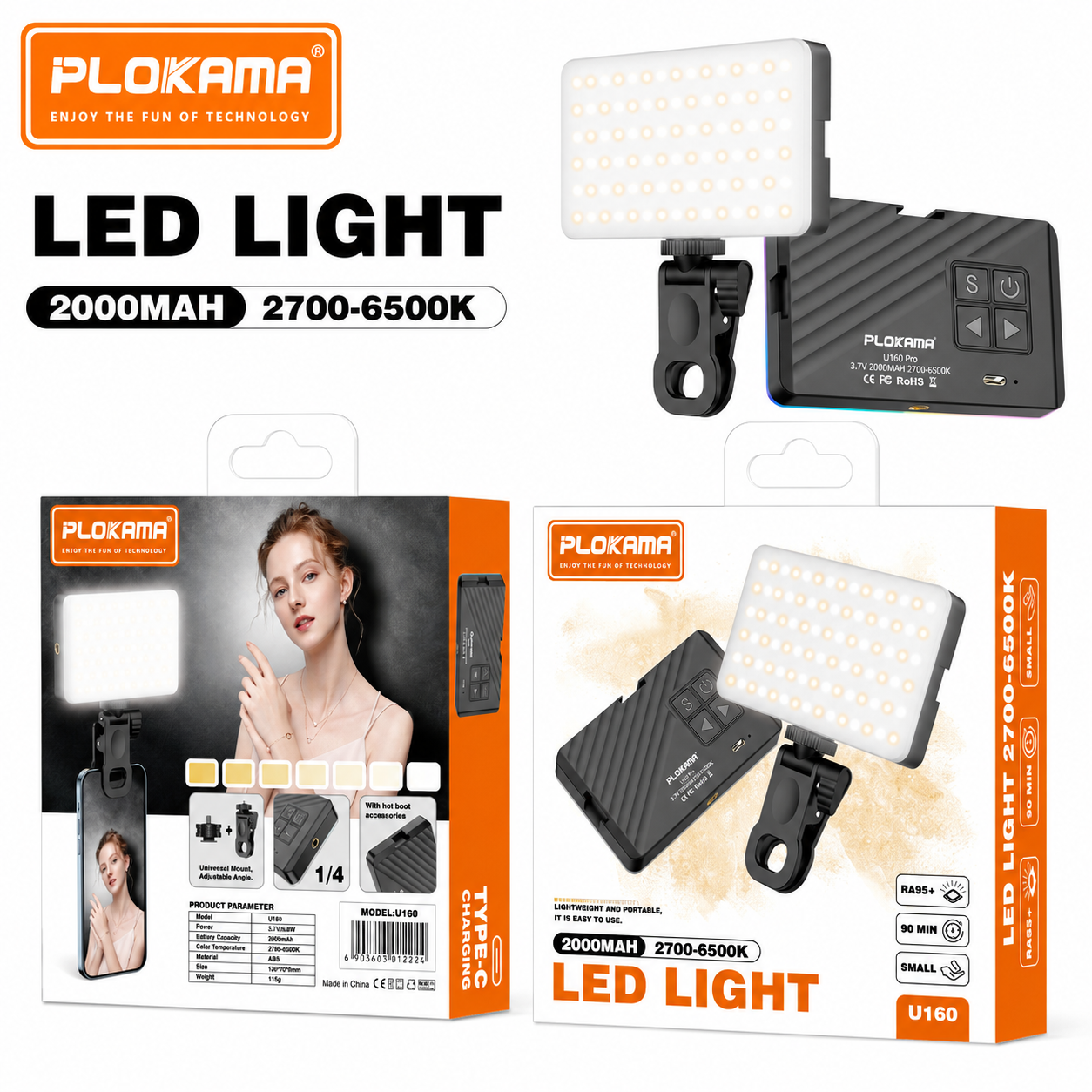 U160 Camera Exposure Light