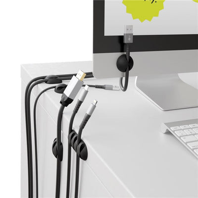 Goobay Cable Management 5 Piece Set Black - additional view