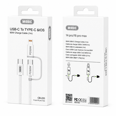 Mobic CB-220 90W PD~iPhone Cable
