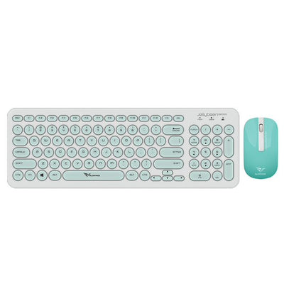 Alcatroz Jellybean U2000 Keyboard and Mouse - White/Mint