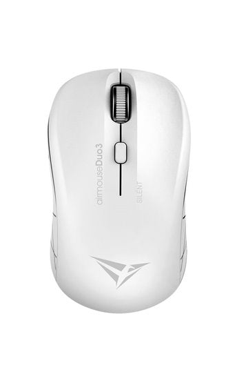 Alcatroz Airmouse Duo 3 Silent Wireless and Bluetooth Mouse - White