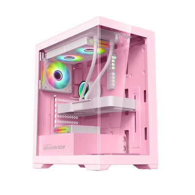 Armaggeddon Aquaron Pro ATX Gaming Case - Pink