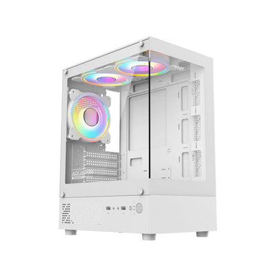 Armaggeddon Aquaron Duplex 2 Chroma MicroATX Gaming Case - White