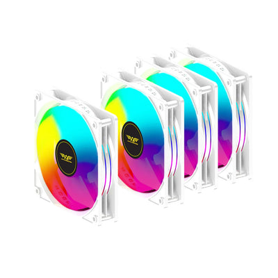 Armaggeddon ARGB Kit 6000 Pro Cooling 12cm Fan Kit - White